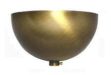 Lampenbaldachin Messing 100x56 Kugelform fumè Altmessing Lampe Rohr Ø 10 mm
