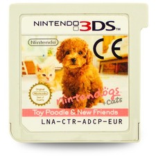 3DS Spiel Nintendogs und Cats Zwergpudel & Neue Freunde ohne OVP ohne Anleitung 