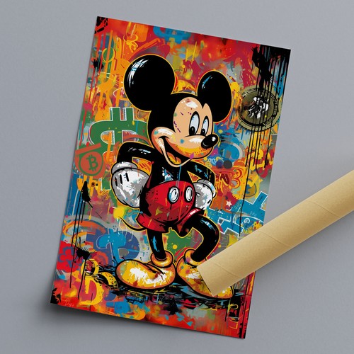Micky maus poster farbig - micky,