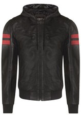 Herren Schwarze Leder