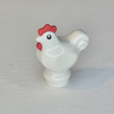 LEGO® Tier Huhn, Chicken weiß Bauernhof (1413pb02) (White) NEU