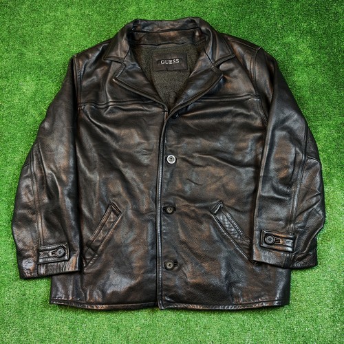 Vintage guess lederjacke - guess,