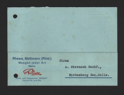 Mettmann postkarte 1934 - mettmann,,