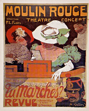 AK Paris Moulin Rouge Theater Konzert Can-Can Revue Regie P.L. Flers