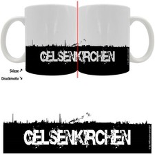 Tasse mit rundum Motiv
