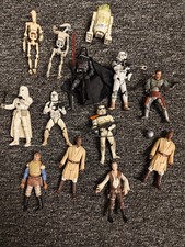 Star Wars Figuren Hasbro 13 Stück, Storm Troop, Droiden, R2D2, Mace Windu, Darth