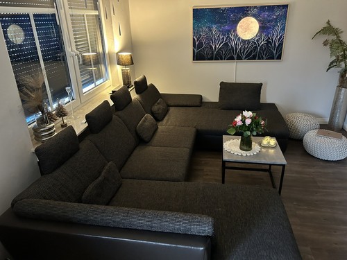Wohnlandschaft form mit - u,
