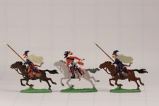 Russische Kosaken, attackierend (1812-15)| 13 Zinnfiguren | bemalte Zinnsoldaten