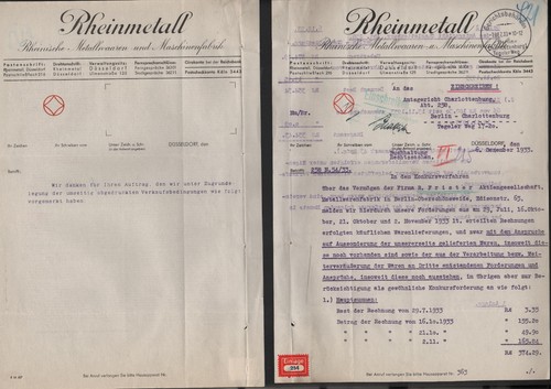 Düsseldorf brief 1933 - x,
