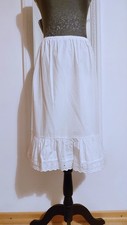 Trachten - Dirndl - Unterrock - Loch-Stickerei-Saum - weiß - Gr.34 - NEU!