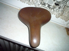 Fahrrad Sattel Retro Fahrradsattel Tourenrad echtes Leder braun/schwarz