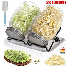 2x 1000ml Sprossenglas Set