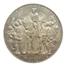 Preußen 3 Mark 1913 A Wilhelm II. Der König rief und alle kamen | Jaeger 110