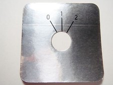 4x Skalenscheibe Skala 0-2