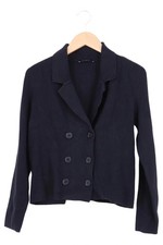 COMMA Damen Strickjacke Blau