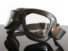 Motorradbrille Goggles Occhiali Lunettes Motorbril f. Jet-Helm schwarz black