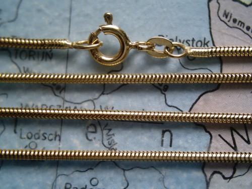 Runde schlangenkette gold - schlangenkette, 333