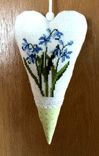 Acufactum Deko Herz Kreuzstich