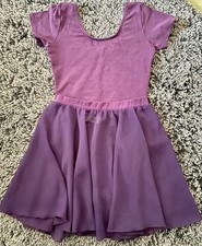 Ballett Kleidung 2er Set Lila Tanzmuster Body + Rock Gr. 164/170