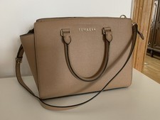 Tasche Umhängetasche Schultertasche Tom&Eva helles braun groß