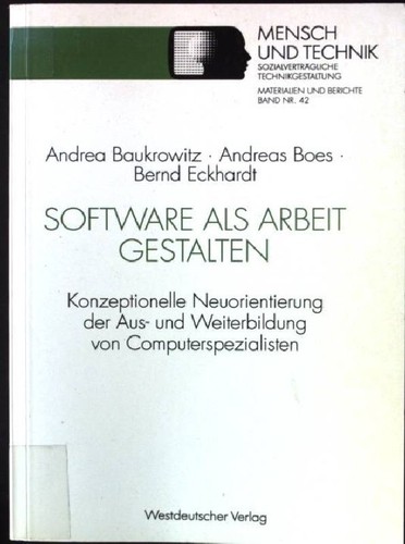 Software als arbeit - als, gestalten