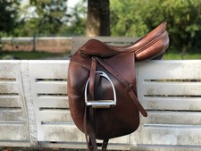 Dressursattel, Cobra, hellbraun,schmales Pferd