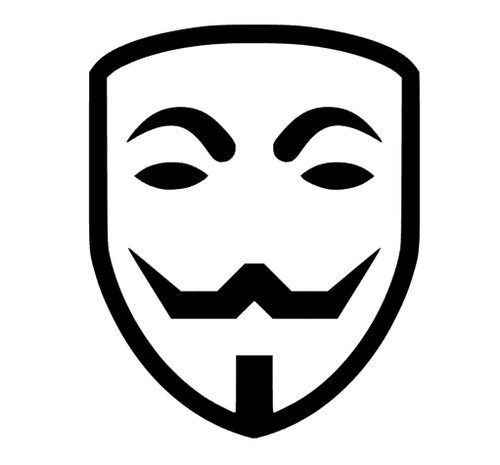 Anonymous maske aufkleber auto - anonymous,