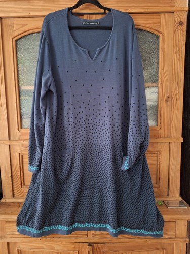 Blaues strickkleid xxl gudrun - blaues,