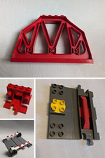 Lego® Duplo Eisenbahn TRAIN Schienen Gerade Kurve Weiche Gleis Grau Schwarz ZUG