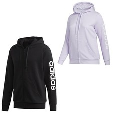 adidas Kapuzenjacke Hoodie Damen große Größen Sweater Jacke schwarz mit Kapuze