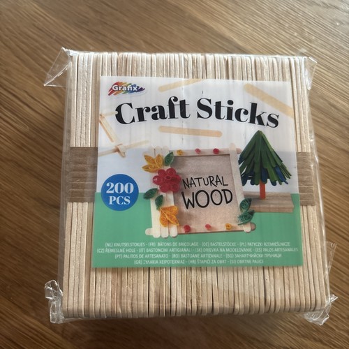 200 stück holz bastelhölzer - 200,