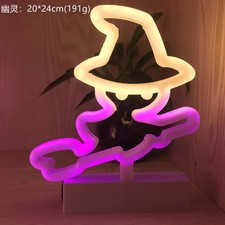 Halloween Neonlicht Hexenhut