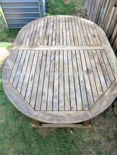 Gartenmöbel - Sitzgruppe - Tisch mit 5 Stühlen - Eukalyptus