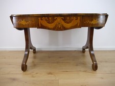 Biedermeier Schreibtisch  Sekretär Mahagoni furniert mit Intarsien um 1820