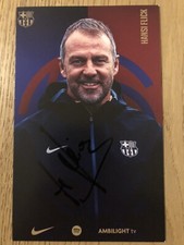 Handsignierte AK Autogrammkarte *HANSI FLICK* FC Barcelona 24/25 2024/2025 RAR