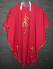 ANTIK MESSGEWAND GOTHIC PARAMENTE PRIESTERGEWAND PIANETA VESTMENT CASEL STOLA