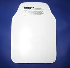 Traumapack für ballistische Schutzweste vorn , Fa.: BSST , weiß, 14,5 x 19,5 cm