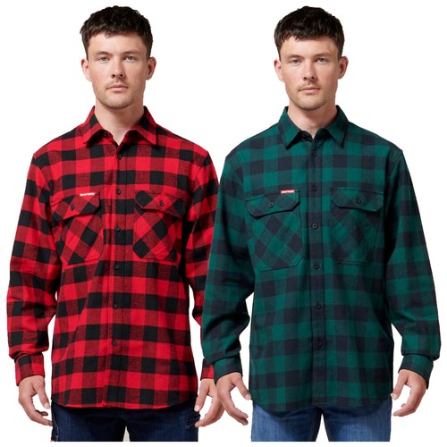 Hard yakka herren flanellhemd - hard,