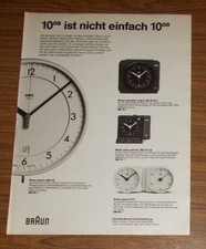 Seltene Werbung BRAUN ABK 40 KTC SILENTIME QUARTZ VOICE CONTROL Uhren 1986