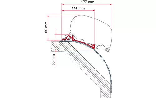 Fiamma markisenadapter kit - fiamma, markisenadapter-kit