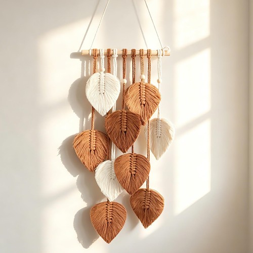Makramee wandbehang boho - makramee,