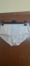 Miederhose , Weiß glänzend mit Spitze  Gr.90 Gebr. Unisex