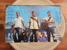 🍀 Blechschild Metallschild Tin Sign Gaming GTA 5