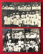 2 x Foto AK BAD SALZUNGEN um 1920 Gruppenbild Kurgäste mit Kindern ( 102965