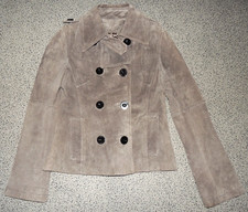 Damen Echtlederjacke Grau