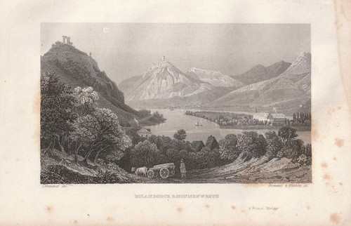C1850 nonnenwerth burg - nonnenwerth,