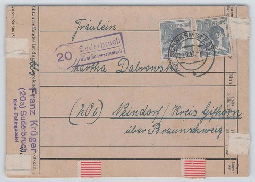 All bes landpoststempel - all., bes.