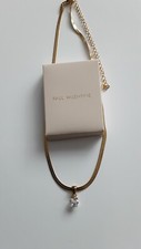 Paul Valentine Kette mit Stein 18K Gold Plated, wasserfest, Neu
