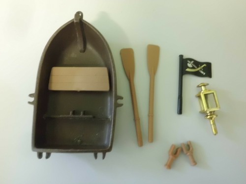 Kleines braunes ruderboot - ,