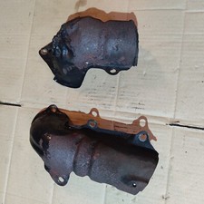 Honda CX 500 Turbo , 2x Hitzeschutz klein Hitze Schutz Blech Krümmer